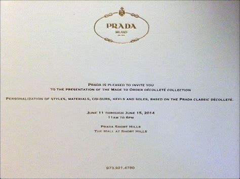 prada invite|Prada Invites.